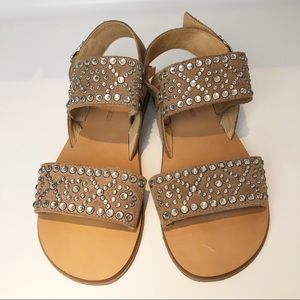 BARBARA BARBIERI sandals / beaded suede 8